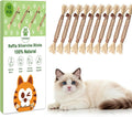 10 Pack Silvervine Cat Chew Sticks, Natural Catnip Rope Toys for Teething, Indoor Cat Enrichment & Interactive Chew Toys