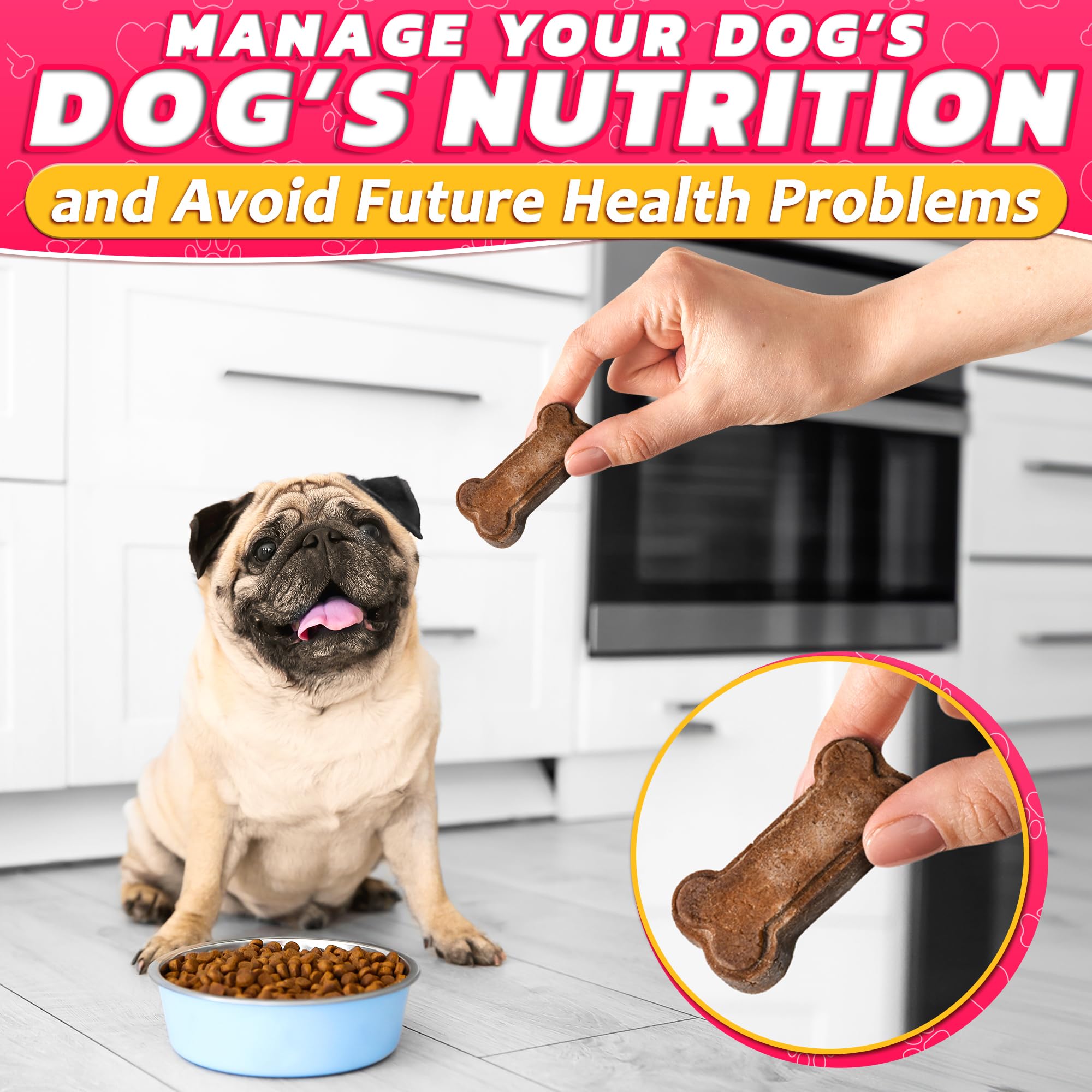 2-Pack Silicone Dog Treat Molds – Non-Stick Bone & Paw Shaped Molds for Frozen Dog Treats, Baking, Peanut Butter, Yogurt, Broth & Homemade Snacks