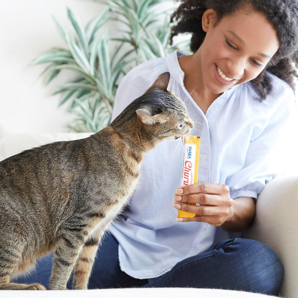 INABA Churu Lickable Creamy Purée Cat Treats Chicken Variety 20 Tubes