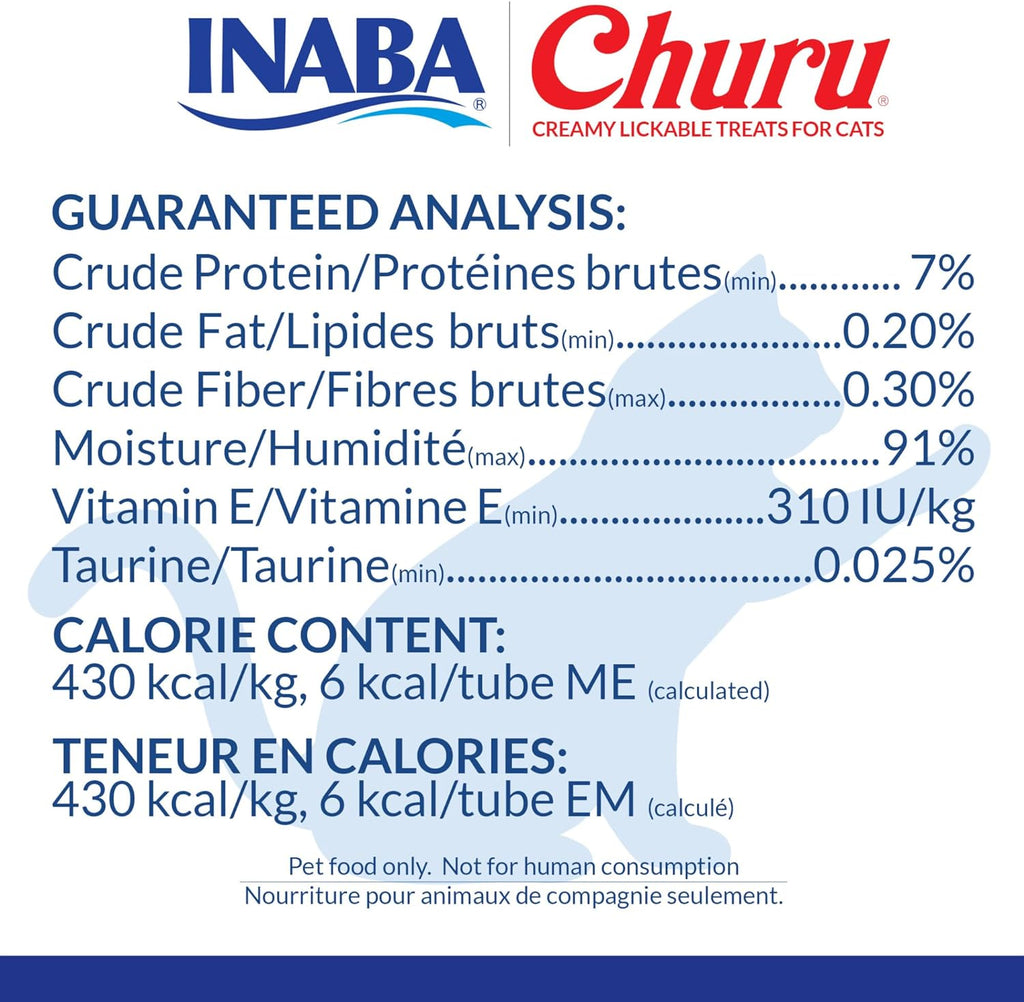 INABA Churu Lickable Creamy Purée Cat Treats Chicken Variety 20 Tubes