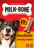 Crunchy Beef Flavor Dog Treats for Medium Dogs – 10 lb Box with Vitamins & Minerals, Original Recipe