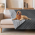 Double-Sided Waterproof Dog Blanket, Reversible Polyester Pet Furniture Cover for Couch, Sofa, Car & Travel, 40 x 50 Inch