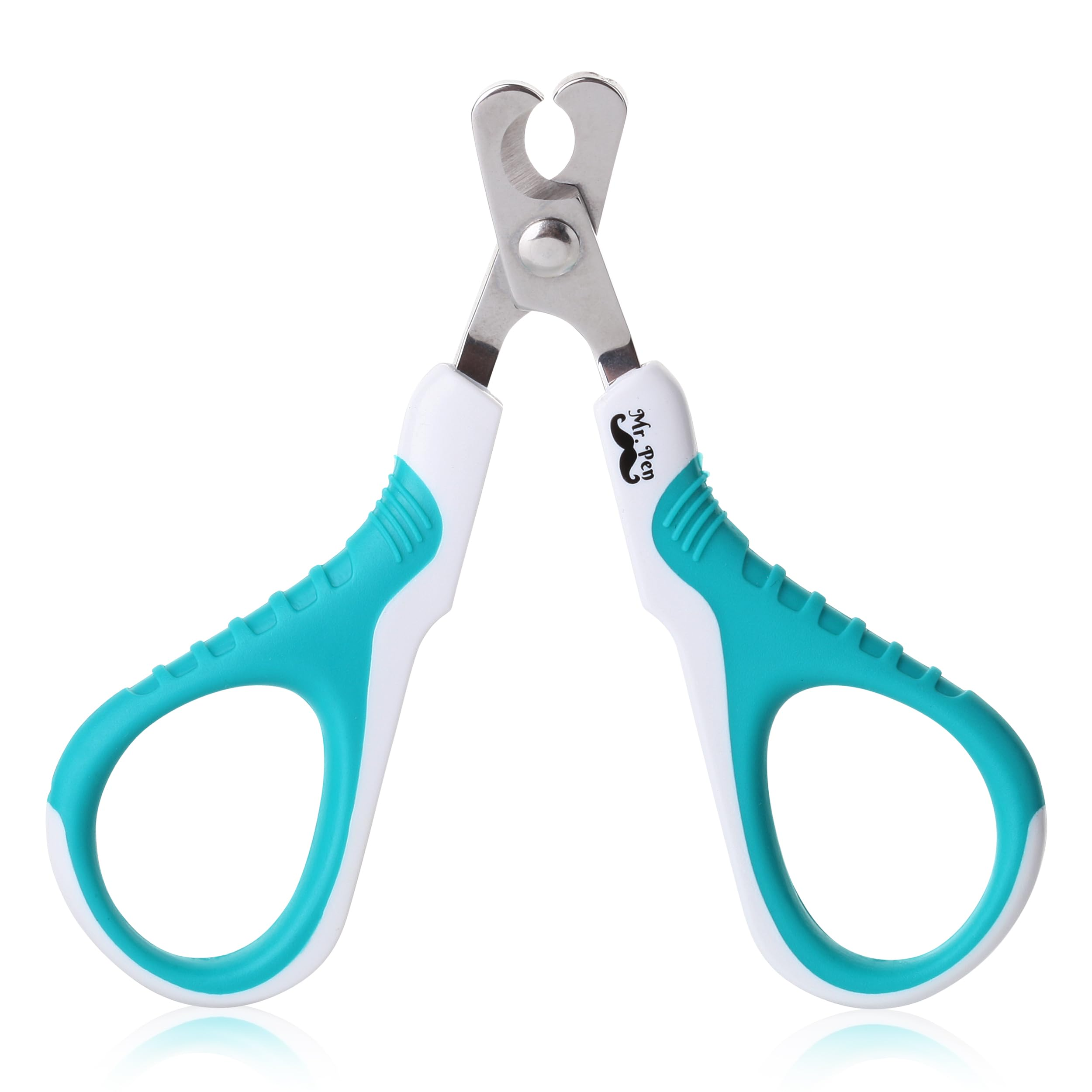 Stainless Steel Cat Nail Clipper with Non-Slip Handle, Sharp Pet Nail Trimmer for Small, Medium, and Adult Cats