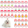 40 Piece Dog Hair Bows with Rubber Bands for Small Dogs and Cats, Cute Handmade Puppy Hair Accessories for Yorkies, Shih Tzus & Maltese