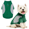 Small Fleece Dog Sweater with Leash Ring, Soft Turtleneck Pullover for Small Dogs and Cats, Warm Pet Apparel, Green XS
