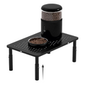 Adjustable Elevated Cat Feeder Stand – Raised Pet Feeding Station for Automatic Feeders & Bowls with 3 Height Settings and Storage Base