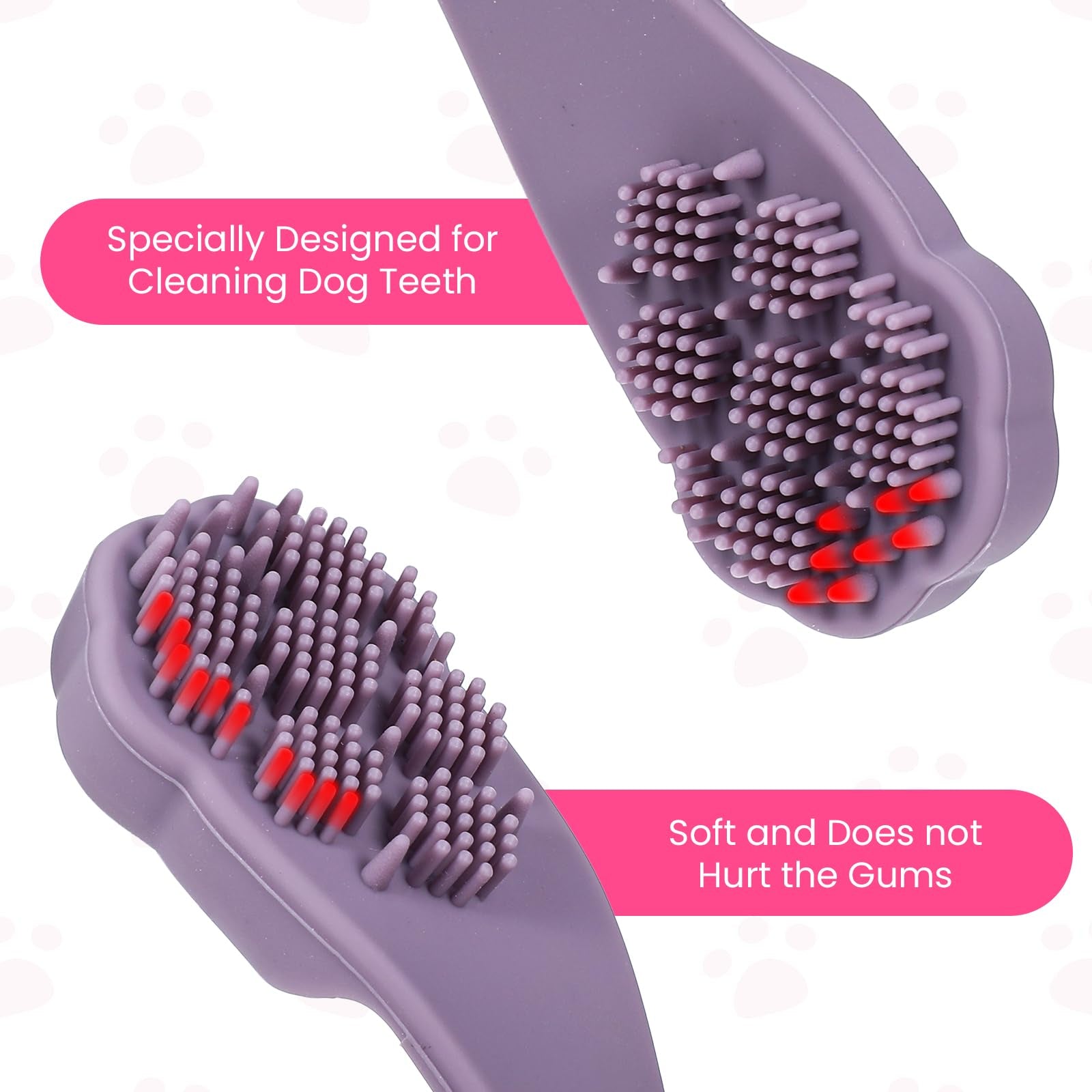 8 Pack Silicone Finger Toothbrush for Dogs & Cats, Food Grade Pet Teeth Cleaning Brush for Small & Medium Pets