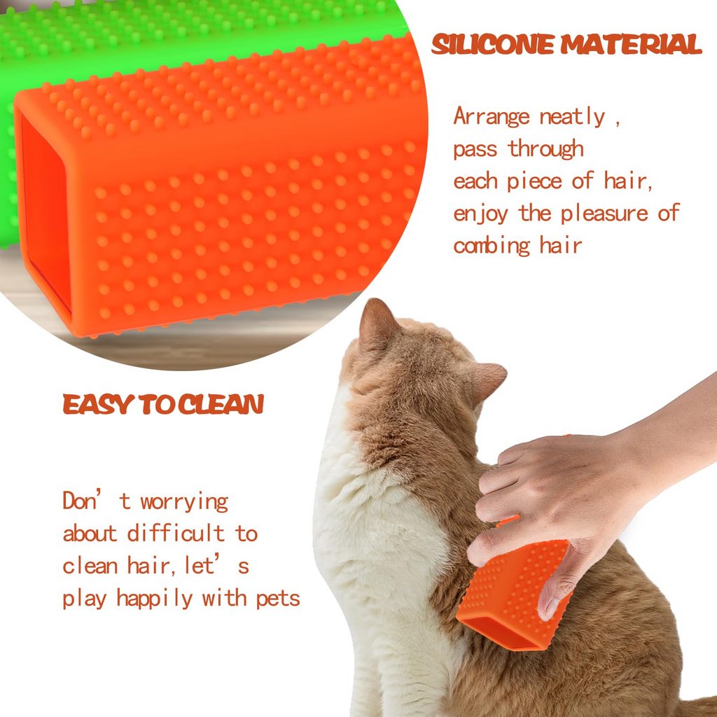 2-Pack Pet Hair Remover for Dog & Cat Hair – Silicone Carpet & Upholstery Cleaner for Car Interior, Sofa, Furniture, Car Seats & Rugs