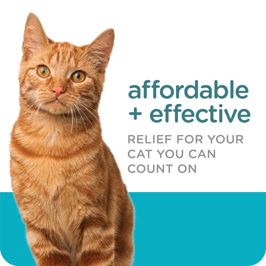 Flea & Tick Topical Treatment for Cats 6 lbs and Over, Quick-Drying Formula, Repels Mosquitoes, Up to 4 Weeks Protection, 3 Count