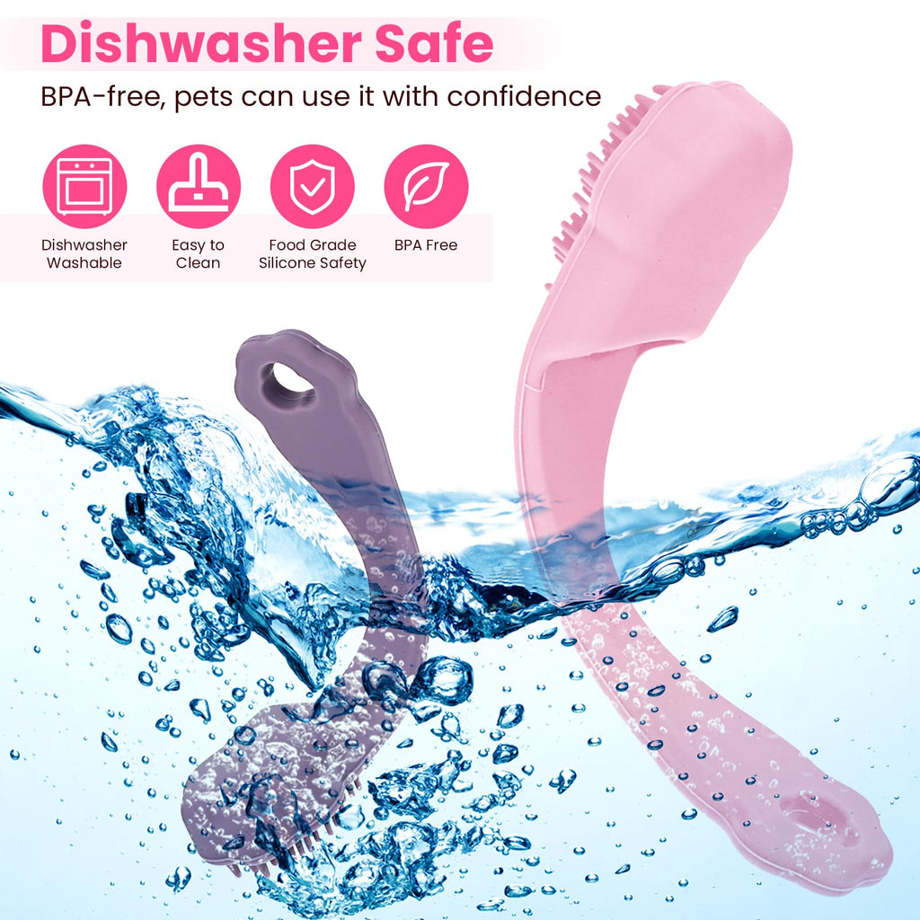 8 Pack Silicone Finger Toothbrush for Dogs & Cats, Food Grade Pet Teeth Cleaning Brush for Small & Medium Pets