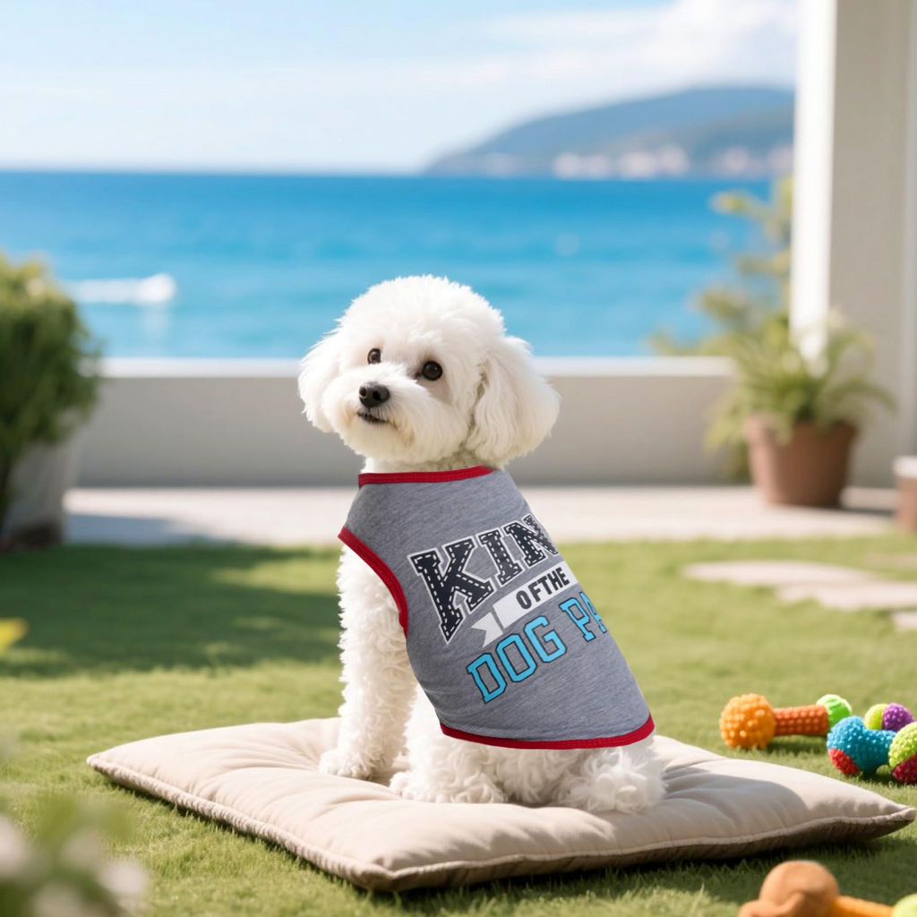 8-Pack Funny Dog Shirts for Small & Medium Dogs – Breathable Sleeveless Pet Vests with Printed Designs for Summer