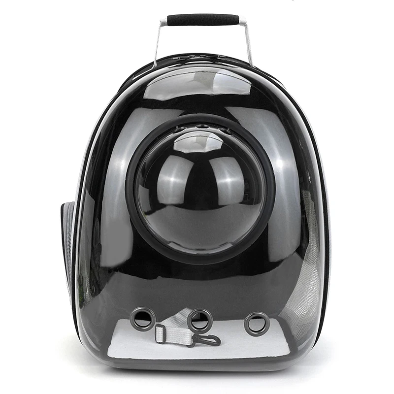 Transparent Pet Carrier Backpack with Ventilation Holes, Portable Travel Backpack for Cats & Small Dogs, 35 × 25 × 42 cm